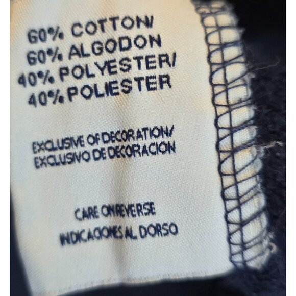 Vintage Michigan Wolverines Hoodie XL Pro  blue and gold distressed see descript - Picture 7 of 9